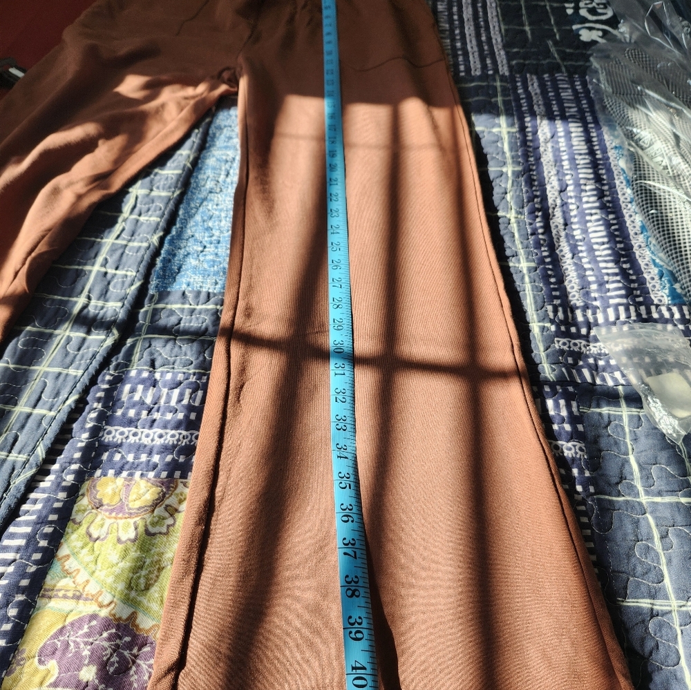 Rust Wide-Leg Pants - Picture 7 of 7
